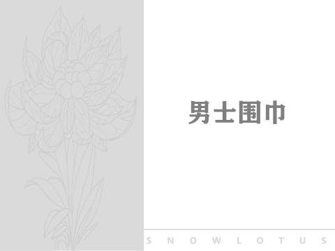 雪莲男围巾